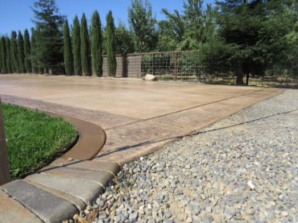this is an image of driveway stamping contractor folsom ca
